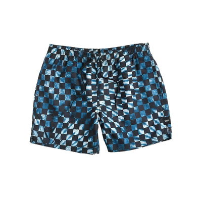 Vans 'Mixed Volley' Hybrid Swimshorts - Blue/Black Checkerboard
