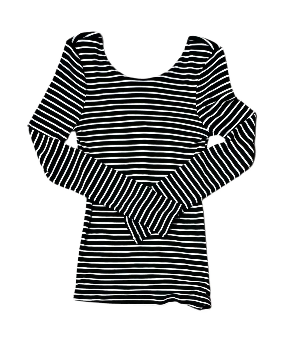 T-shirt à manches longues Volcom 'Dayze Days' - Noir/Blanc (pour femmes)