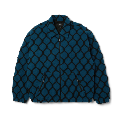 Veste HUF 'Breakthrough' à poil haut - Bleu Marine