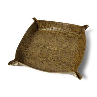 HUF 'Fuck It' Catchall - Snakeskin (Green)