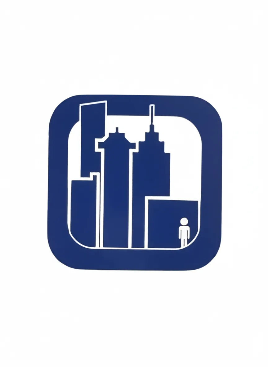 Autocollant 411VM « Skyscraper » - Bleu