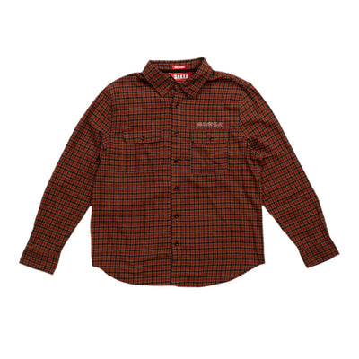 Chemise boutonnée à manches longues 'Flames' de Baker - carreaux