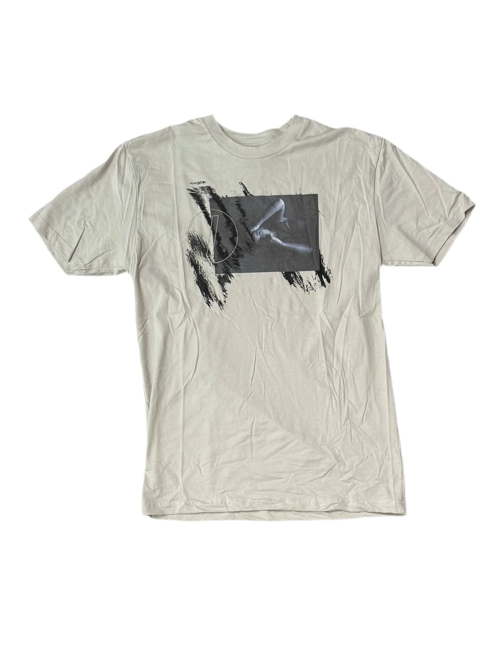 T-shirt V/SUAL 'Laying Down' - Crème