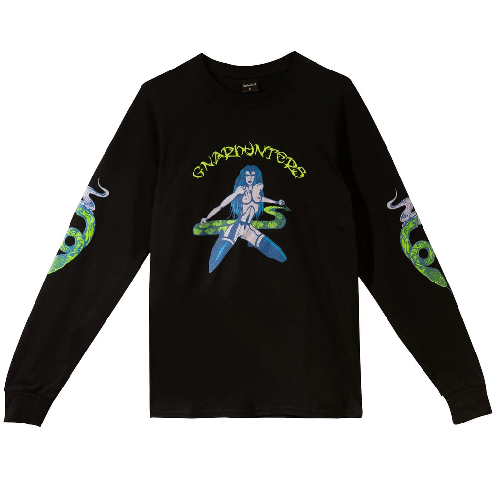 T-shirt à manches longues Gnarhunters 'Rachel' - Noir