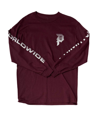 T-shirt à manches longues Primitive 'Dirty P Bars' - Bordeaux
