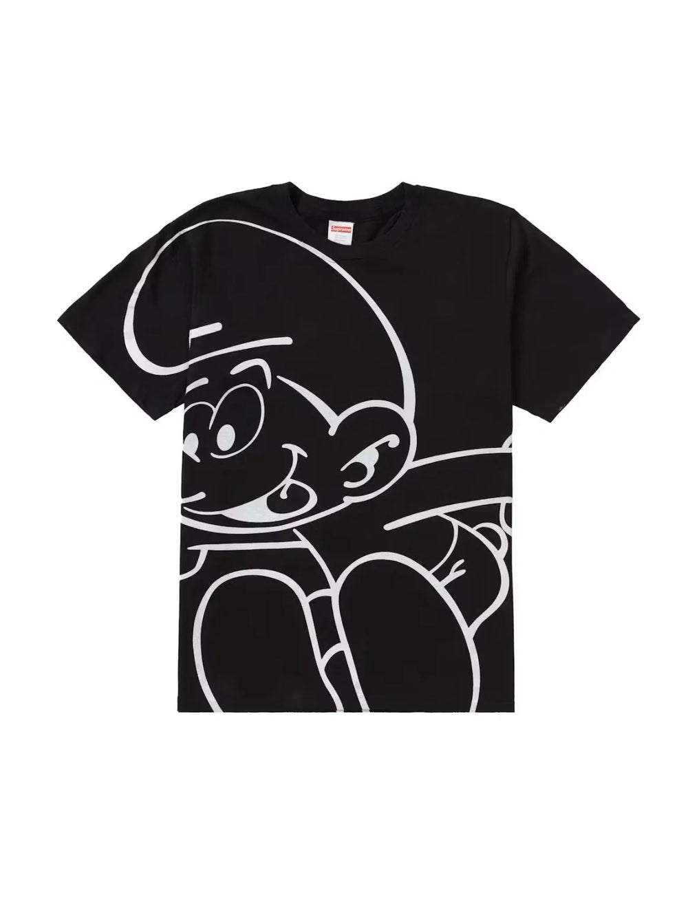 T-shirt suprême « Les Schtroumpfs » - Noir