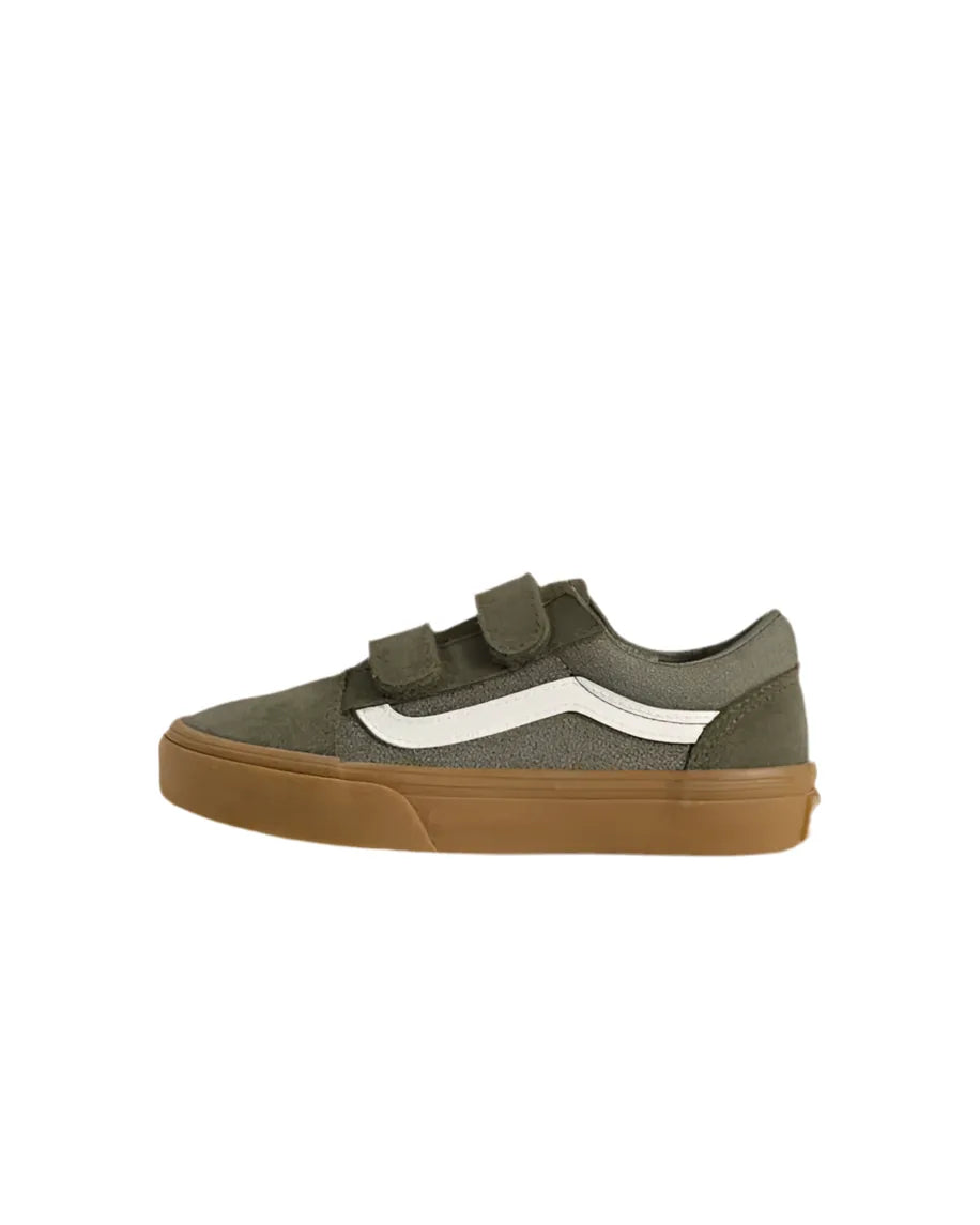 Chaussures Vans 'Old Skool Velcro' - Denim Vert