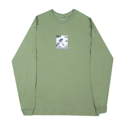 Frosted Skateboards 'Snowman Graphic' L/S - Forest Green