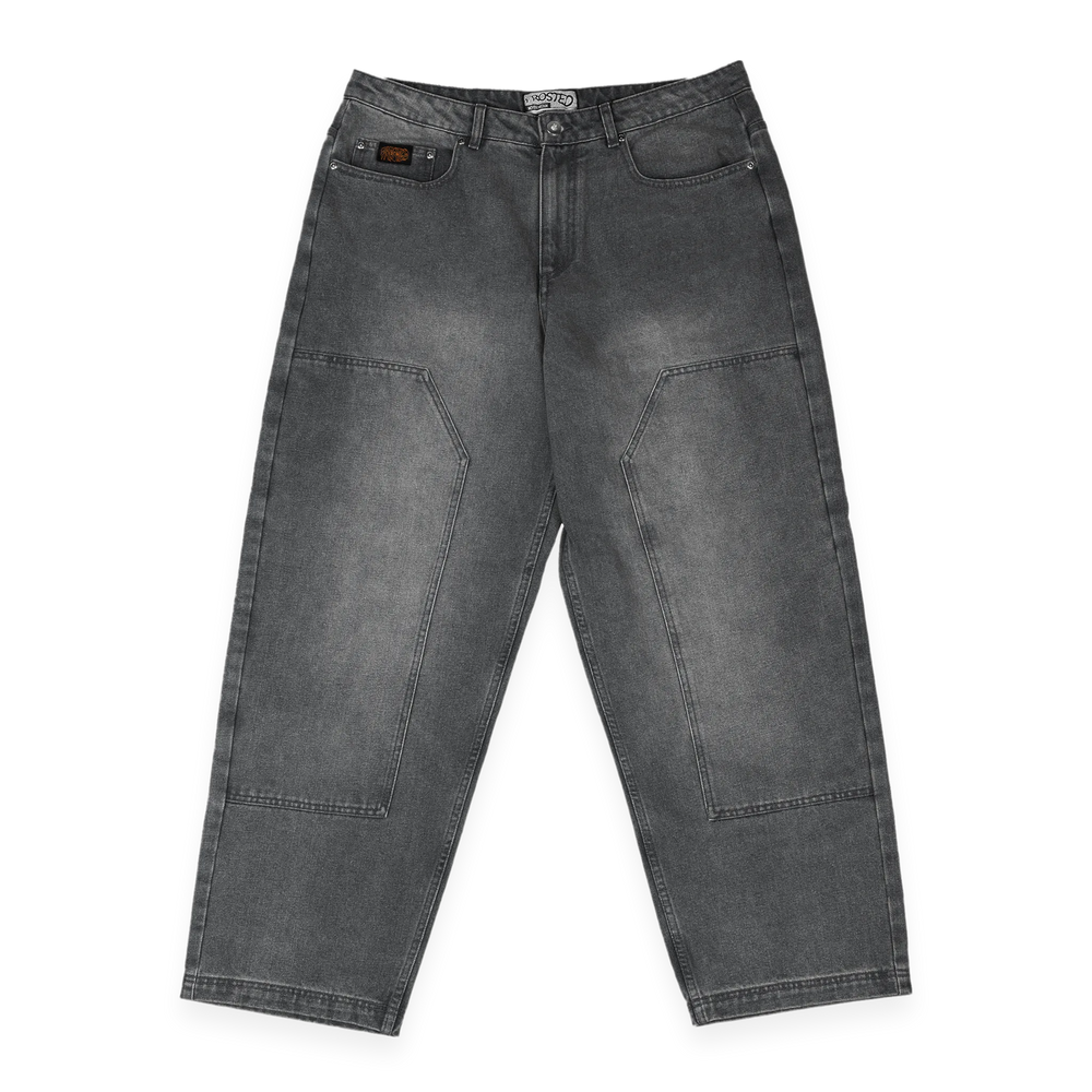Jeans amples "Carpenter" Frosted Skateboards - Noir délavé