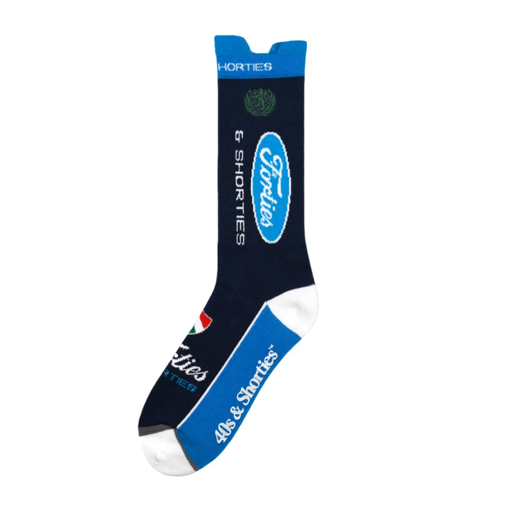 40’s & Shorties Chaussettes 'League' - Bleu