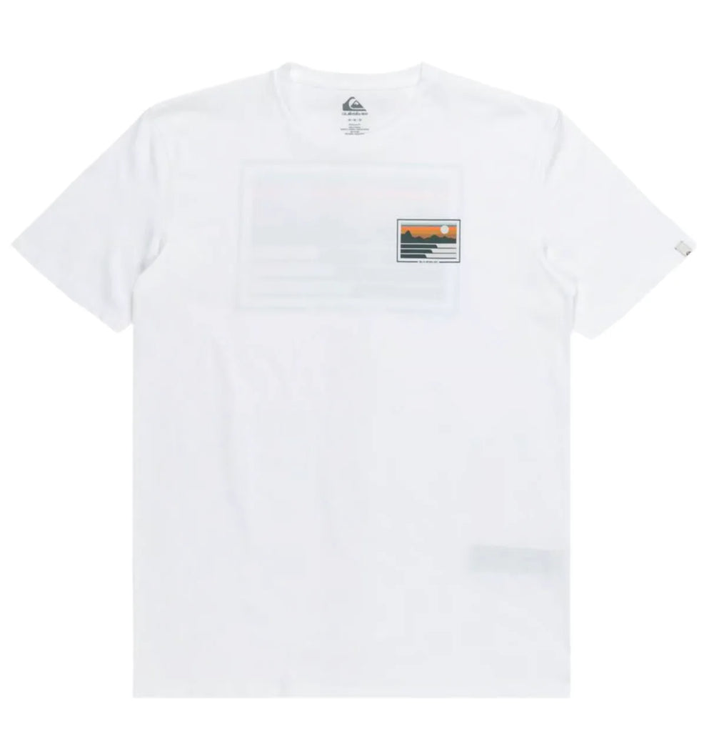 T-shirt Quiksilver 'Land & Sea' - Blanc
