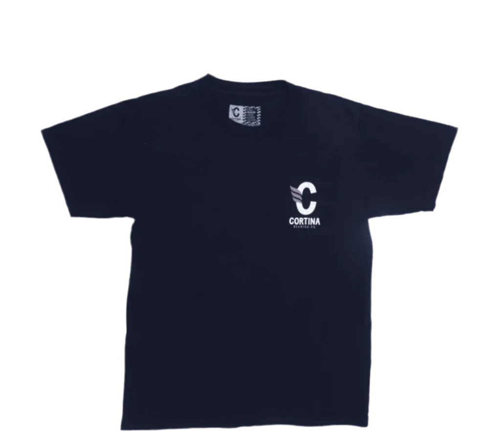 T-shirt 'Stack Logo' de Cortina Bearing Co - Marine
