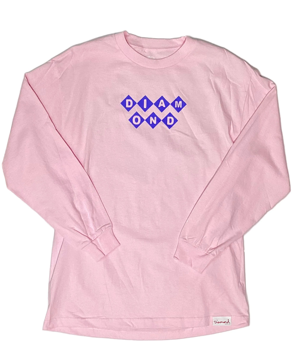 T-shirt à manches longues 'Shapes' Diamond Supply Co. - Rose