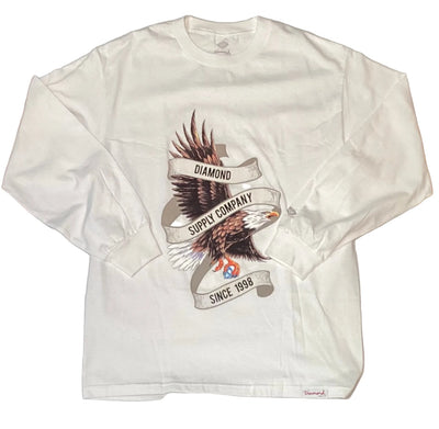 Diamond Supply Co. 'Eagle' L/S Tee - White