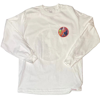 Diamond Supply Co. T-shirt Manches Longues 'No Cops' - Blanc