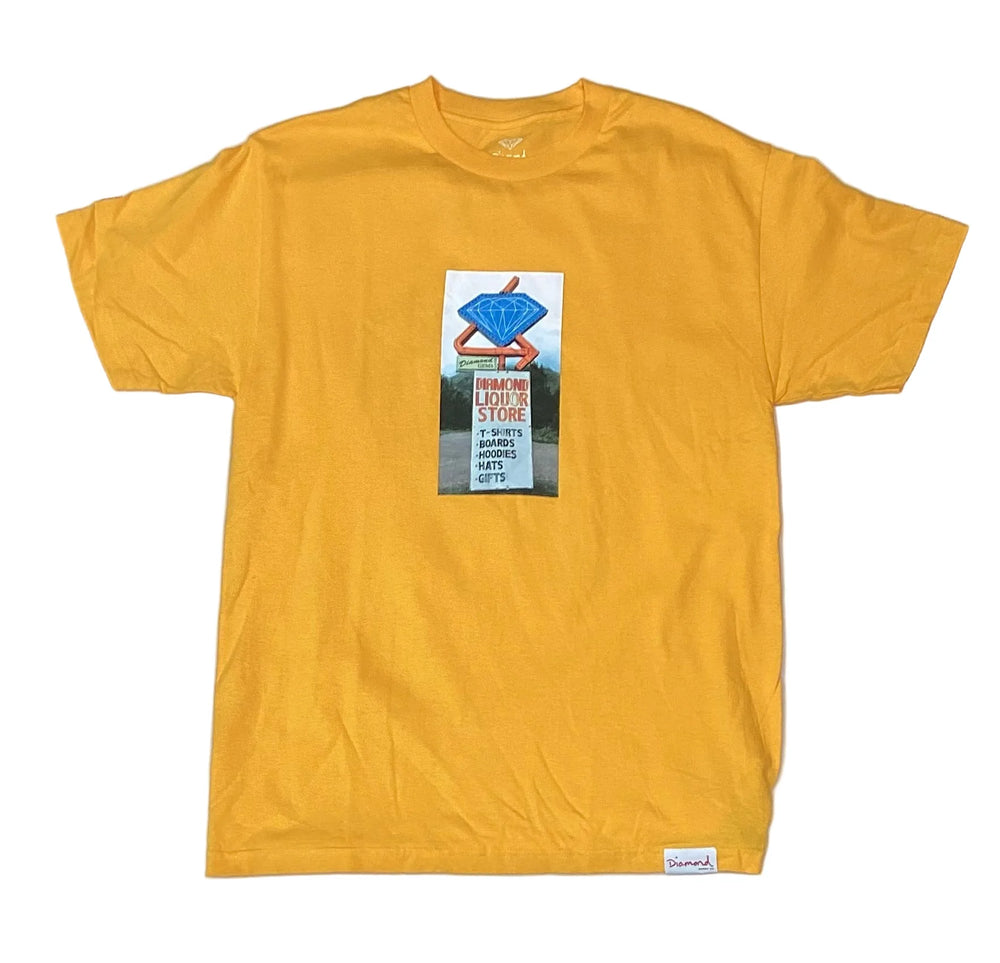 Diamond Supply Co. T-shirt 'Liquor Store' - Jaune