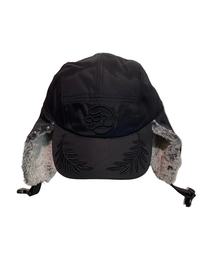 Classic Grip 'Helmet Fur' Ear Flaps Cap - Black