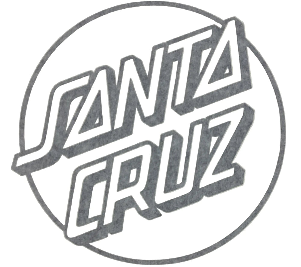 Autocollant 'Opus Dot' Santa Cruz - Blanc
