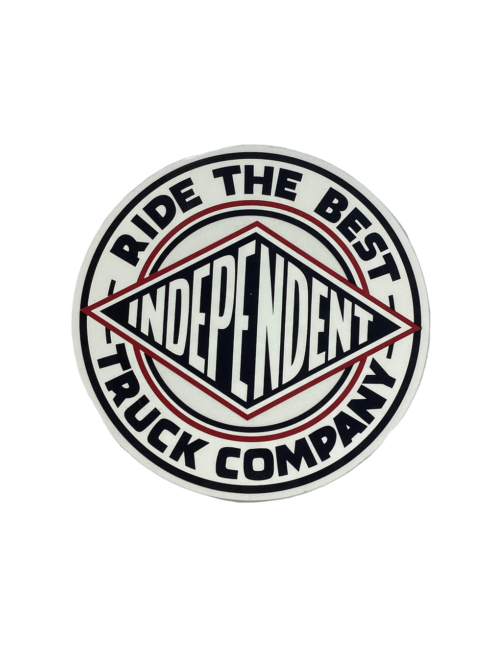 Autocollant "Ride The Best" d'Independent - Blanc