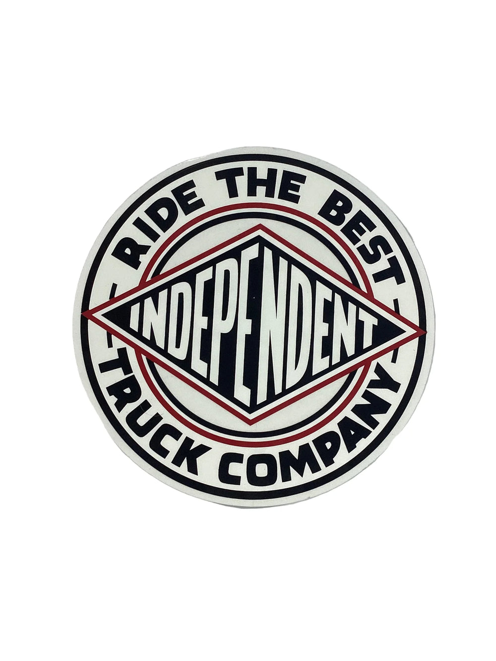 Independent 'Ride The Best' Sticker - White