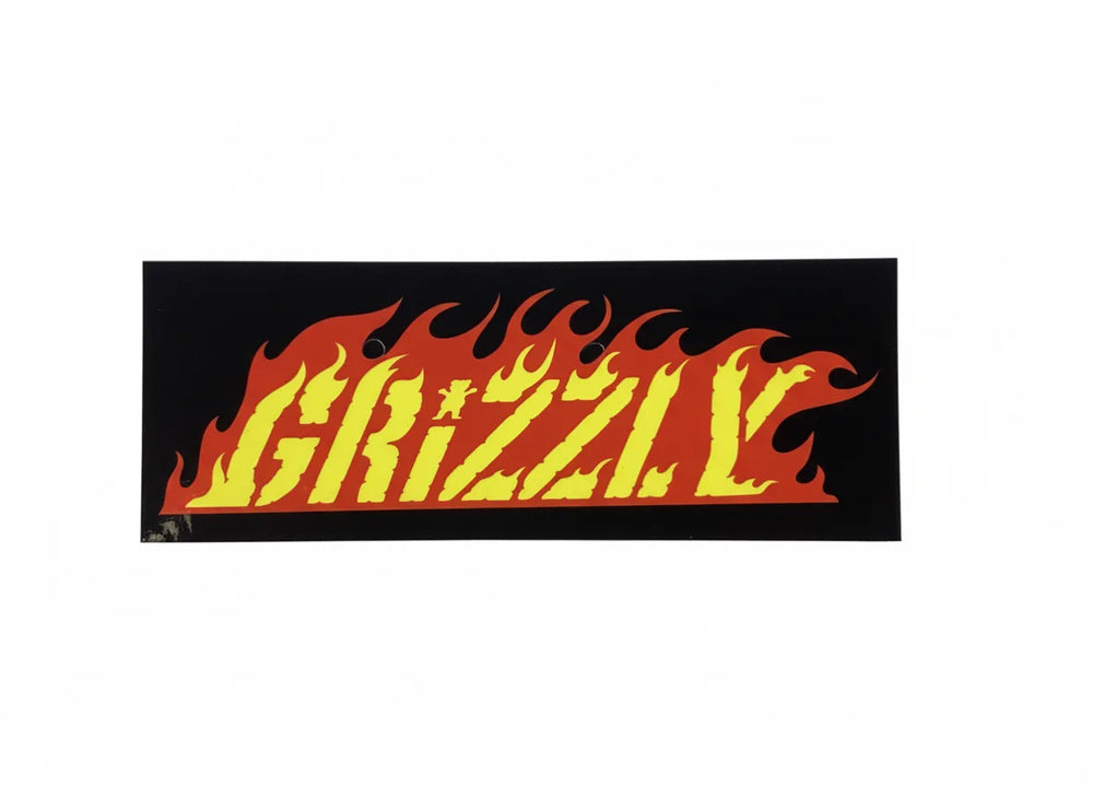 Autocollant 'Flame' Grizzly Griptape - Rouge