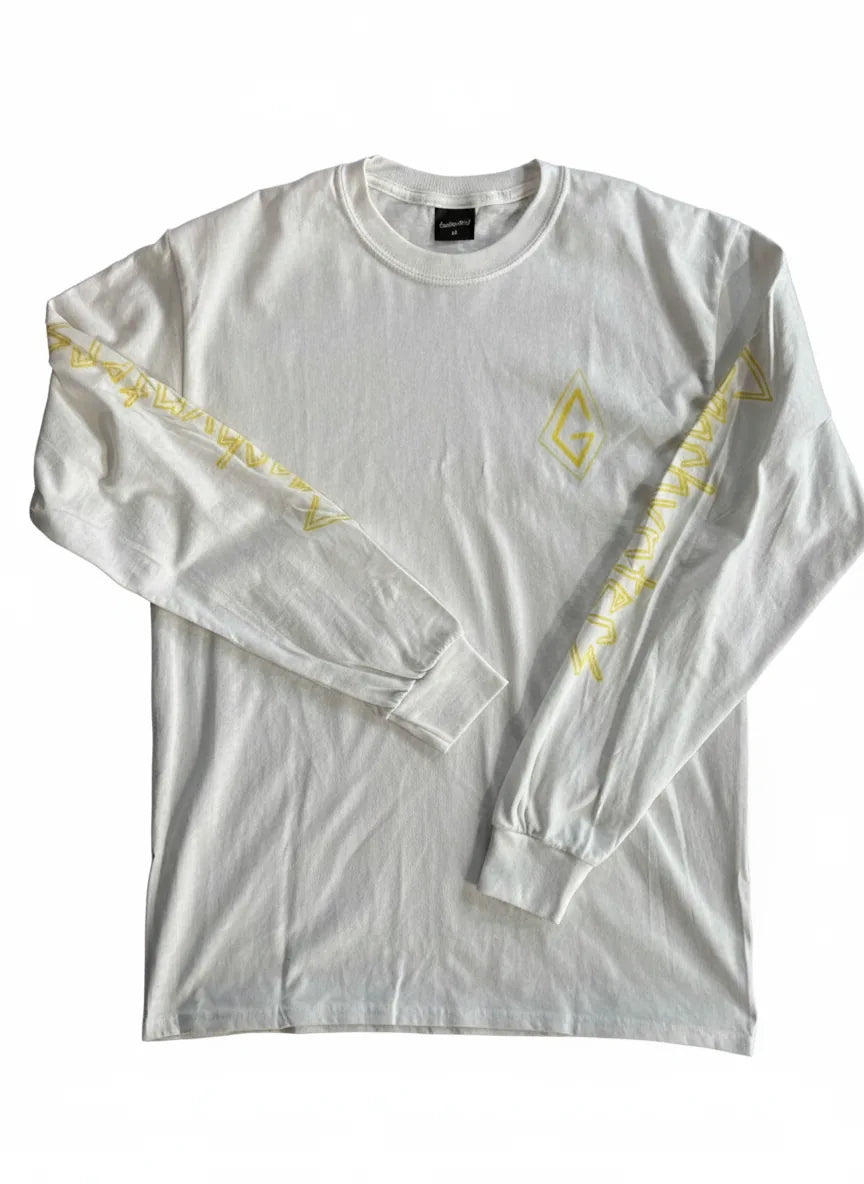 Gnarhunters 'OG Logo' Manches Longues - Blanc/Jaune