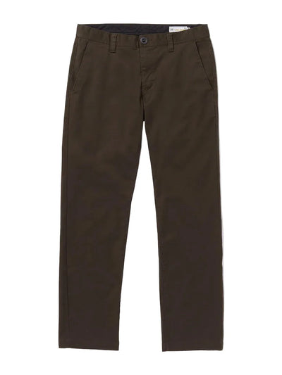 Pantalons chino extensibles 'Frickin' Modern' Volcom - Brun foncé (ENFANTS)