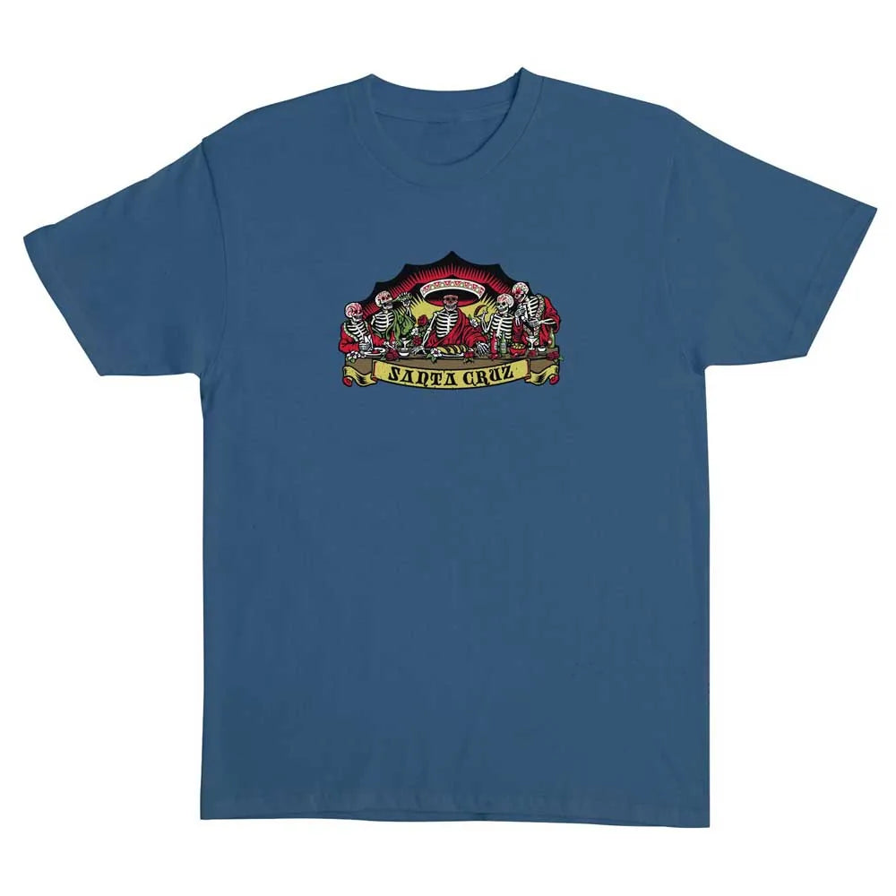 T-shirt 'Guzman Dead Diners' de Santa Cruz - Bleu Crépuscule