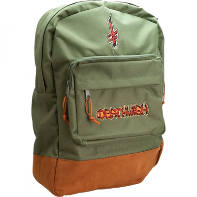 Deathwish 'Saturation' Embroidered Backpack - Green