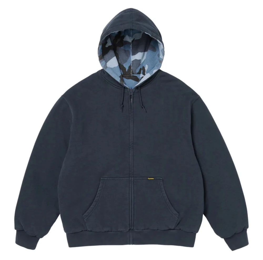 Sweat à Capuche Réversible Supreme - Marine/Camouflage Bleu