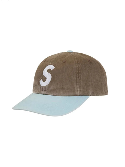 Casquette Supreme 'Pigment Coated 2-Tone S Logo' 6 panneaux - Brun