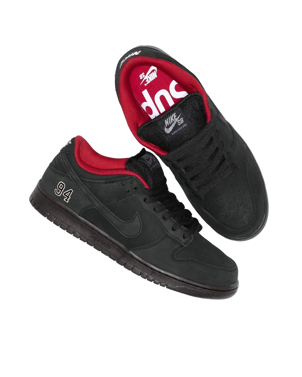 Chaussures Supreme x Nike SB 'Dunk Low 94' - Noir