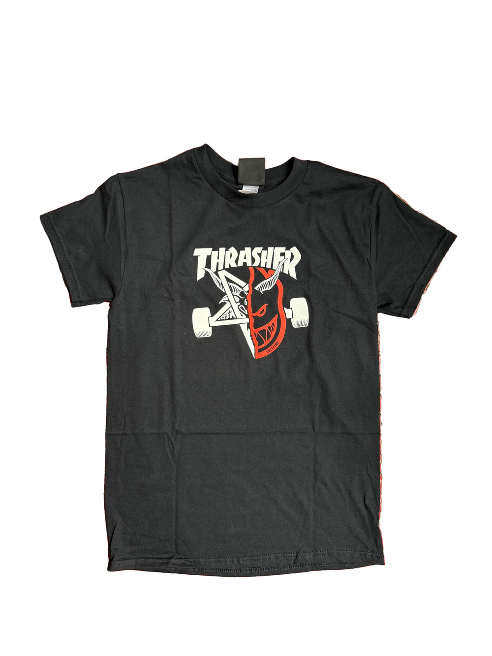 T-shirt Thrasher x Spitfire 'Thrash & Burn' - Noir