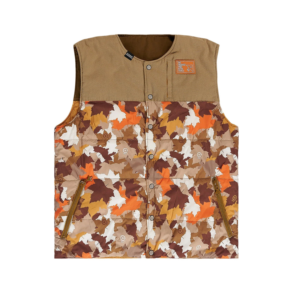Gilet réversible LRG 'The Fresh Outdoors' - Camo Feuille d'érable Brun