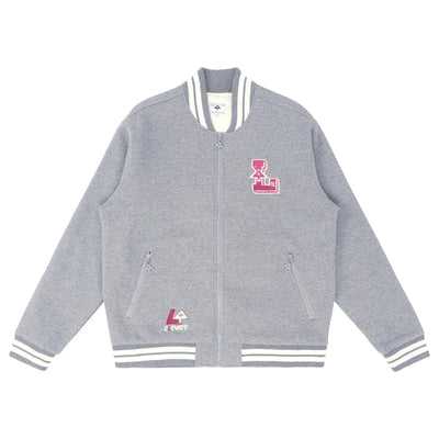 Bomber en molleton LRG Varsity - Gris chiné athlétique