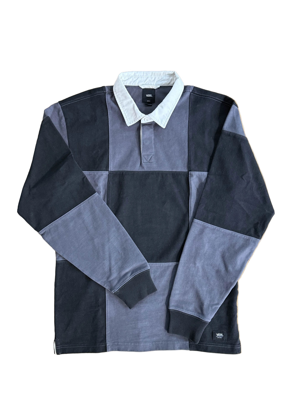 Vans 'Grant' Polo Manches Longues - Noir/Checkerboard