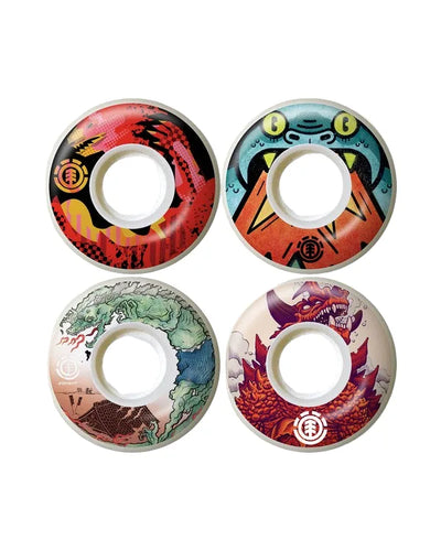 Roues Element 'Reptilicus' 99A 52mm - Multi