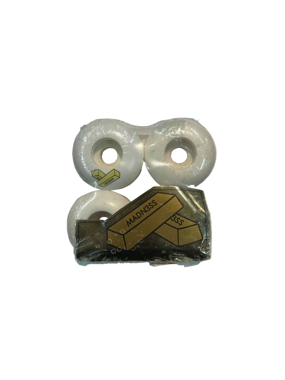 Madness Skateboards 'Gold Bar' 99A Wheels 52mm - White