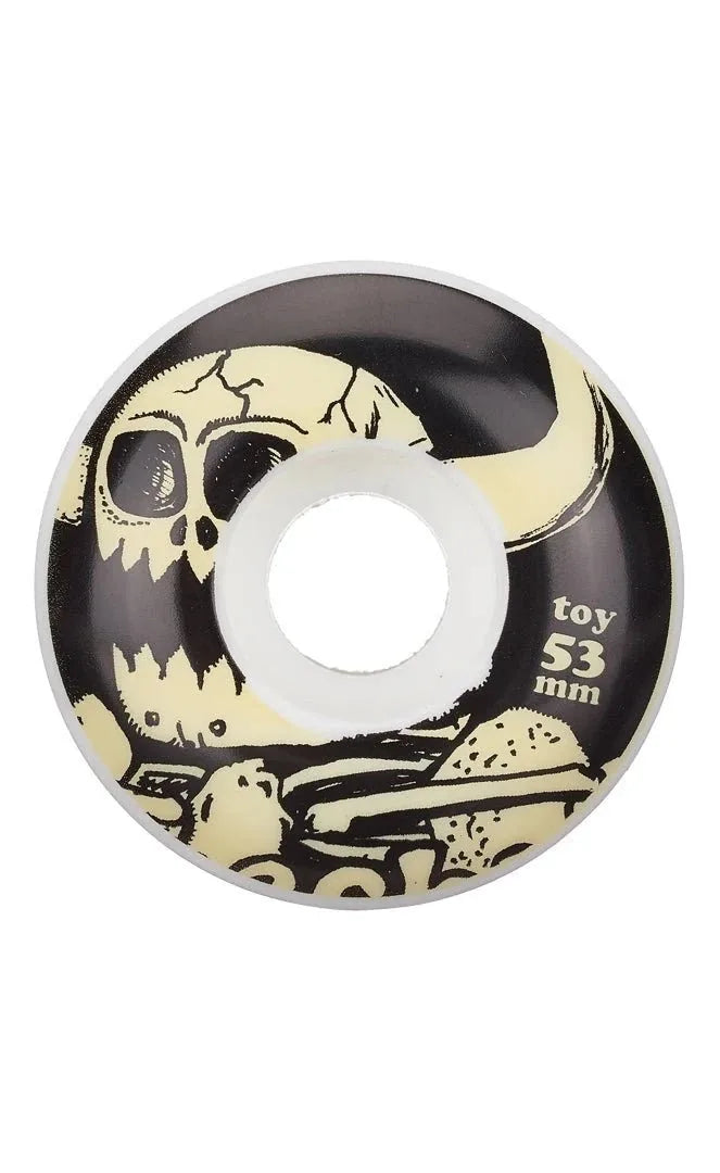 Roues Toy Machine 'Dead Monster' 100A 53mm - Blanc/Noir
