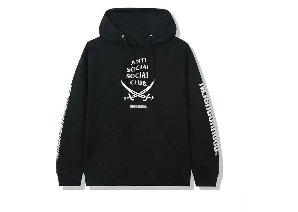 Hoodie '6ix' Anti Social Social Club x Neighborhood - Noir