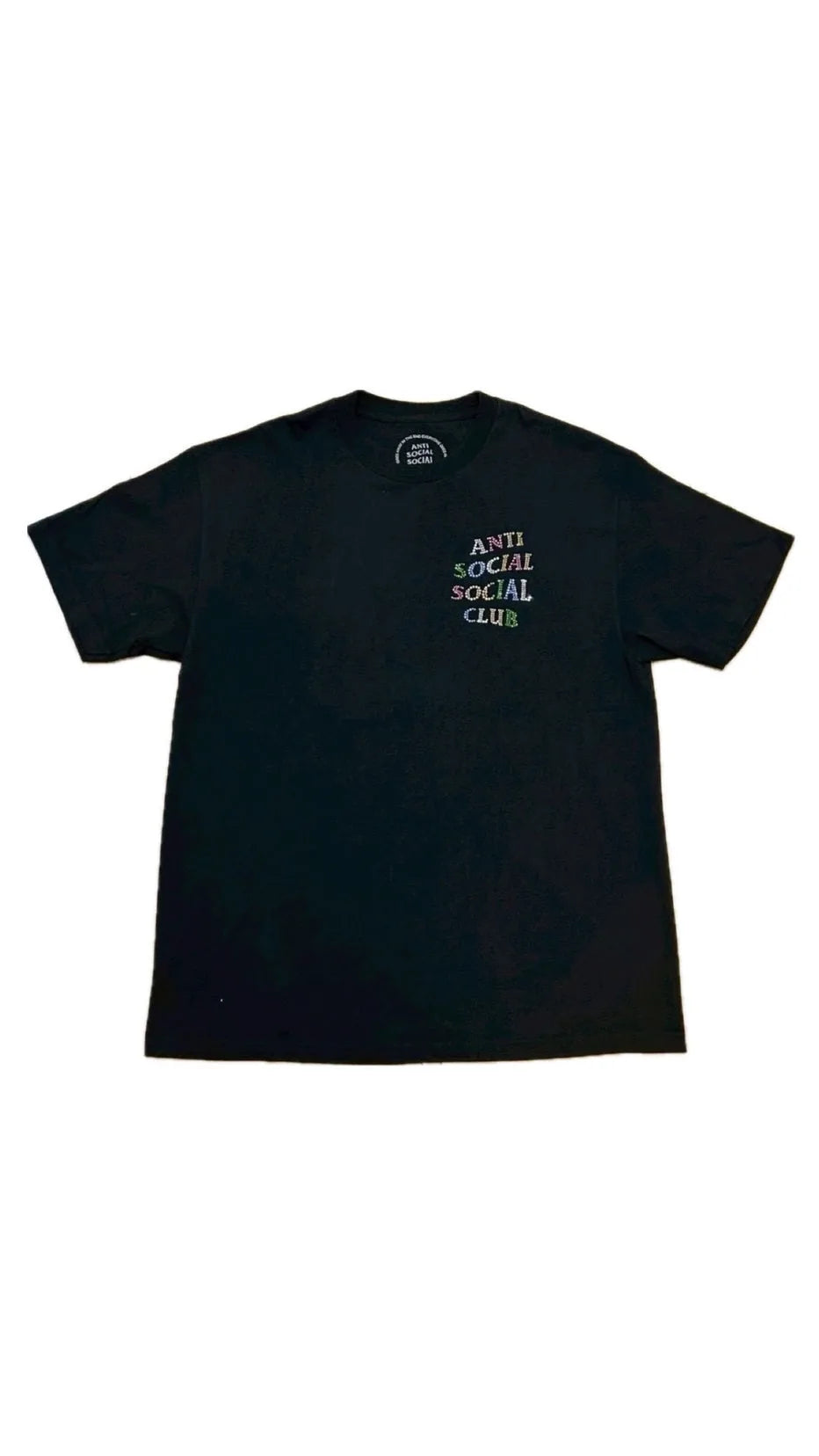 T-shirt 'Logo Strass' Anti Social Social Club - Noir