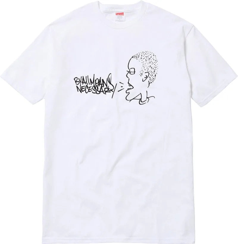 Supreme x KRS ONE 'By Any Means' T-shirt - Blanc