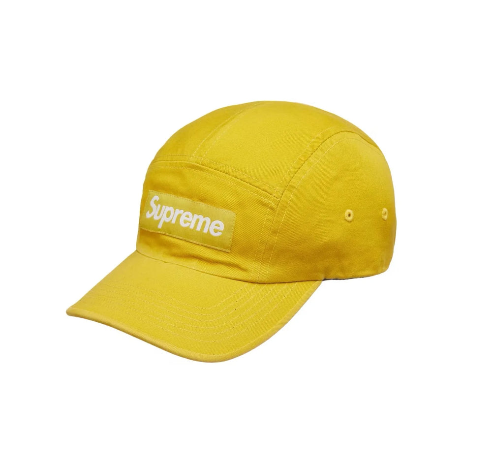 Casquette Supreme Washed Chino Twill Camp - Sulfur