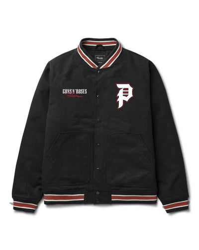Veste universitaire Primitive x Guns N’ Roses 'Cross' - Noir/Rouge