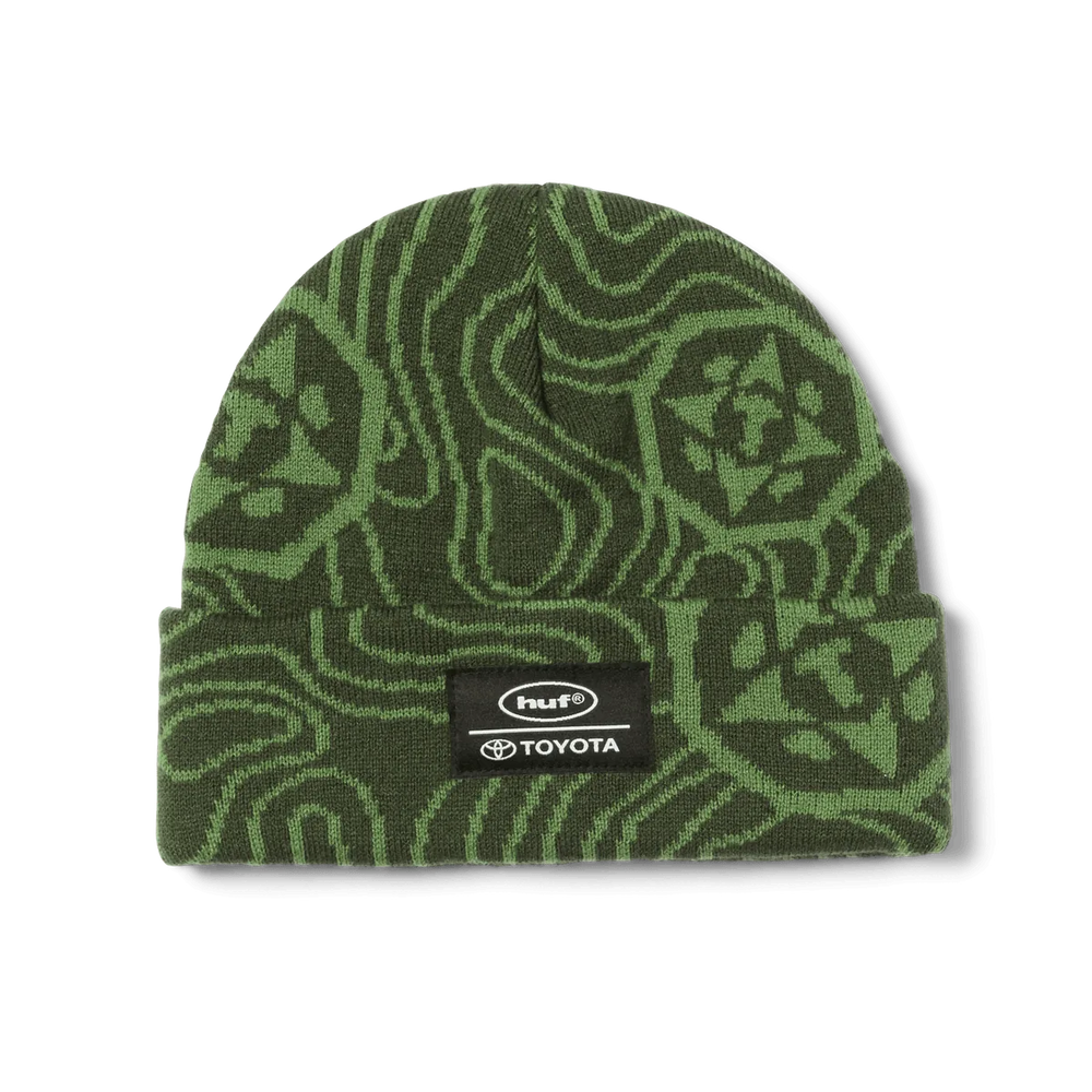 HUF x Toyota Trailhunter 'Topography' Beanie - Everest