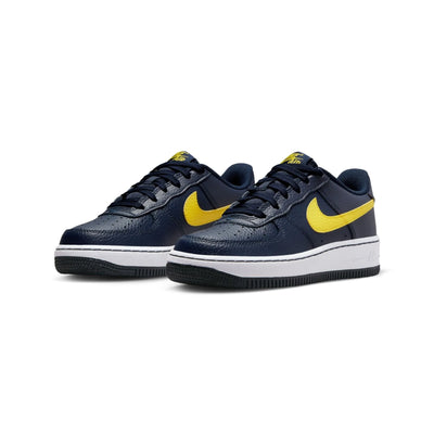 Nike 'Air Force 1' Shoes - Obsidian/Opti Yellow (GS)