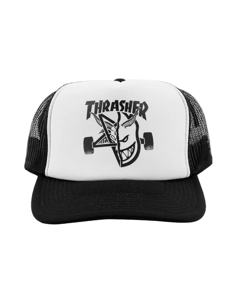 Casquette Thrasher x Spitfire 'Thrash & Burn' - Noir/Blanc