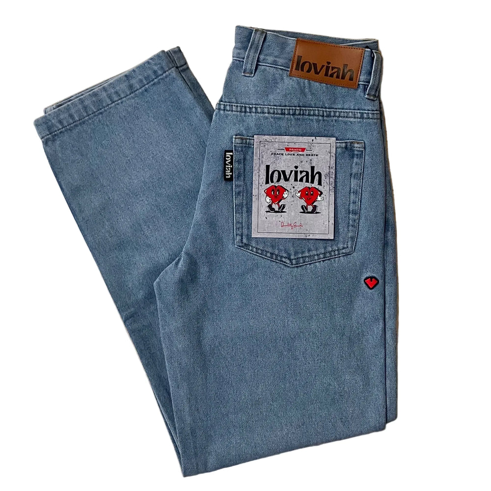 Jeans amples Loviah '1990' - Bleu Foncé