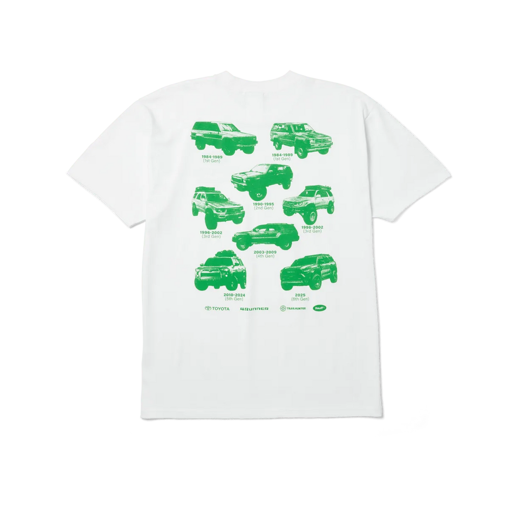 T-shirt HUF x Toyota Trailhunter 'Generations' - Blanc