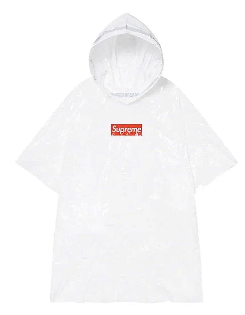 Supreme x Ballpark Rain Puncho - White